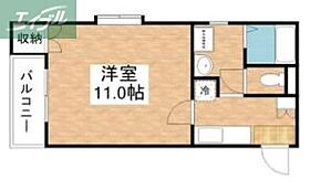 岡山県岡山市北区今8丁目（賃貸マンション1K・2階・30.78㎡） その2