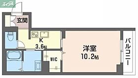 岡山県岡山市北区奥田本町（賃貸マンション1K・2階・35.56㎡） その2