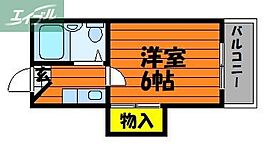 岡山県岡山市北区鹿田本町（賃貸アパート1K・1階・17.00㎡） その2