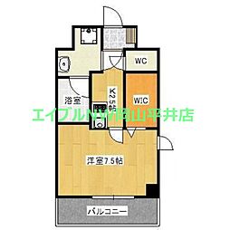 grandnoir 1Kの間取図画像