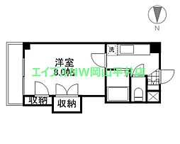 ロジェ芳泉 1Kの間取図画像
