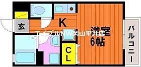 岡山県岡山市南区洲崎1丁目（賃貸アパート1K・2階・23.70㎡） その2