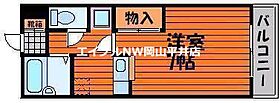 岡山県岡山市北区青江3丁目（賃貸マンション1K・4階・23.77㎡） その2