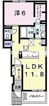 岡山県岡山市中区平井1丁目（賃貸アパート1LDK・1階・45.33㎡） その2