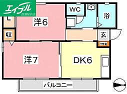 ニングル土倉D 2階