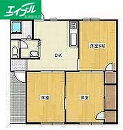 笹ケ瀬バークレイC 3DKの間取図画像