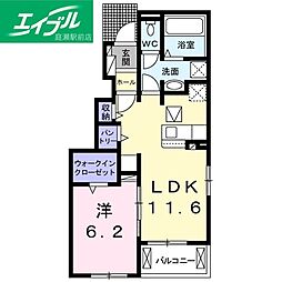 フェリーチェMK3 1LDKの間取図画像