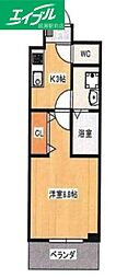 Bellacasafelice 1Kの間取図画像