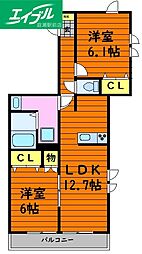 アベニールB 1階