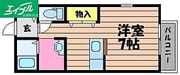 エルメゾン寿町 ワンルームの間取図画像
