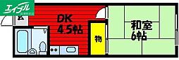 杉本アパート 2階/-