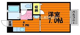 エスポワール千草B  ｜ 岡山県倉敷市中庄（賃貸アパート1K・2階・24.71㎡） その2