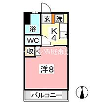 サンライズ  ｜ 岡山県倉敷市松島（賃貸マンション1K・2階・23.20㎡） その2