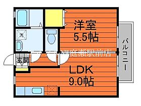 ビバリースクエアA  ｜ 岡山県倉敷市大島（賃貸アパート1LDK・1階・34.78㎡） その2