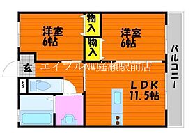 リバティ・アイ  ｜ 岡山県岡山市北区白石433-1（賃貸マンション2LDK・1階・54.40㎡） その2