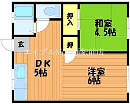 コーポ久松　東、西  ｜ 岡山県倉敷市栗坂（賃貸アパート1LDK・1階・31.00㎡） その2