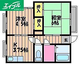 グローバル沖新町 2階