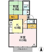 プレジール金谷  ｜ 岡山県倉敷市沖新町（賃貸アパート2K・2階・45.81㎡） その2