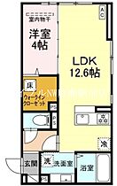 アルカンシェルＳａｙａ II  ｜ 岡山県倉敷市美和2丁目（賃貸アパート1LDK・1階・41.85㎡） その2