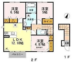 ヴィラ・ボヌール　B棟  ｜ 岡山県倉敷市東塚3丁目（賃貸アパート3LDK・2階・72.41㎡） その2