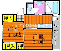 ビレッジハウス今保1号棟  ｜ 岡山県岡山市北区今保（賃貸マンション2K・4階・33.51㎡） その2