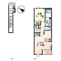 ハイバード  ｜ 岡山県倉敷市中庄（賃貸アパート1LDK・2階・42.82㎡） その2