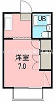 アップルハウス  ｜ 岡山県倉敷市中庄（賃貸アパート1K・2階・20.46㎡） その2