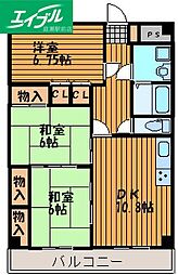 桃の里マンション 3LDKの間取図画像