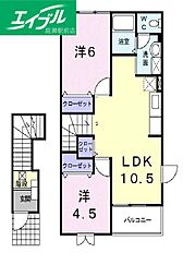 間取図画像 2LDK