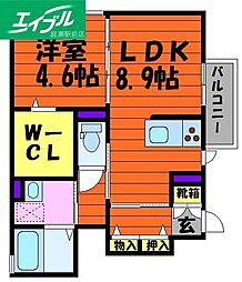 間取図画像 1LDK