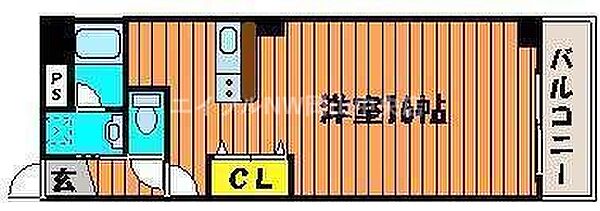 ウイング21中山下 ｜岡山県岡山市北区中山下2丁目(賃貸マンション1R・7階・36.50㎡)の写真 その2