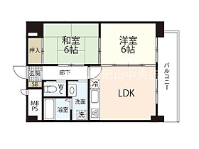 アンブシュール京橋  ｜ 岡山県岡山市北区京橋町（賃貸マンション2LDK・7階・48.07㎡） その2