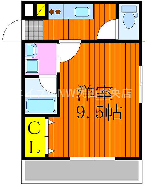 pia mare 大供 ｜岡山県岡山市北区大供表町(賃貸マンション1K・2階・29.36㎡)の写真 その2