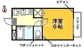 メゾンモナミ  ｜ 岡山県岡山市北区島田本町2丁目（賃貸アパート1K・2階・20.28㎡） その2