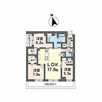 GreenGarden東古松  ｜ 岡山県岡山市北区東古松南町（賃貸マンション3LDK・2階・87.50㎡） その2