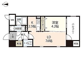 セントラルアヴェニュー下石井  ｜ 岡山県岡山市北区下石井2丁目9-7（賃貸マンション1LDK・11階・37.08㎡） その2