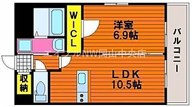 ハートフル医大前  ｜ 岡山県岡山市北区鹿田町2丁目（賃貸マンション1LDK・2階・42.32㎡） その2