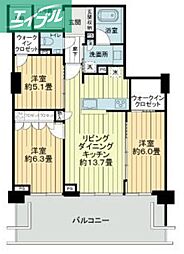 ライオンズタワー岡山千日前 10階