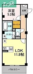 VilleSoleil 1LDKの間取図画像