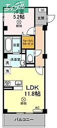 VilleSoleil 1LDKの間取図画像