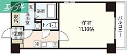 エメラルドHILL 1Kの間取図画像