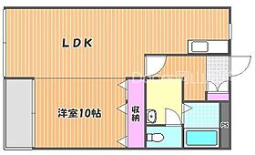 岡山県岡山市北区大供2丁目（賃貸マンション1LDK・3階・46.20㎡） その2