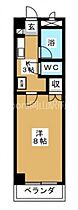 岡山県岡山市中区浜3丁目（賃貸マンション1K・3階・24.10㎡） その2