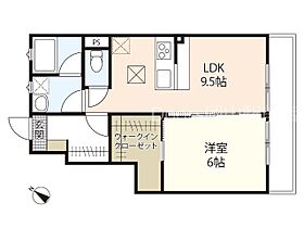 岡山県岡山市東区松新町（賃貸アパート1LDK・1階・39.59㎡） その2