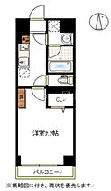 岡山県岡山市北区西古松（賃貸マンション1K・10階・27.45㎡） その2