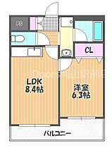 ラ・メゾン・セピア  ｜ 岡山県岡山市中区浜（賃貸マンション1LDK・4階・34.02㎡） その2