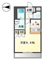 岡山県岡山市南区西市（賃貸アパート1K・1階・30.66㎡） その2