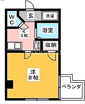 岡山県岡山市北区内山下1丁目（賃貸マンション1K・7階・26.23㎡） その2