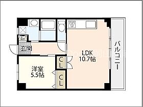 岡山県岡山市北区今5丁目5-18（賃貸マンション1LDK・4階・40.15㎡） その2