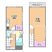 岡山県倉敷市中庄（賃貸タウンハウス1LDK・1階・50.00㎡） その2